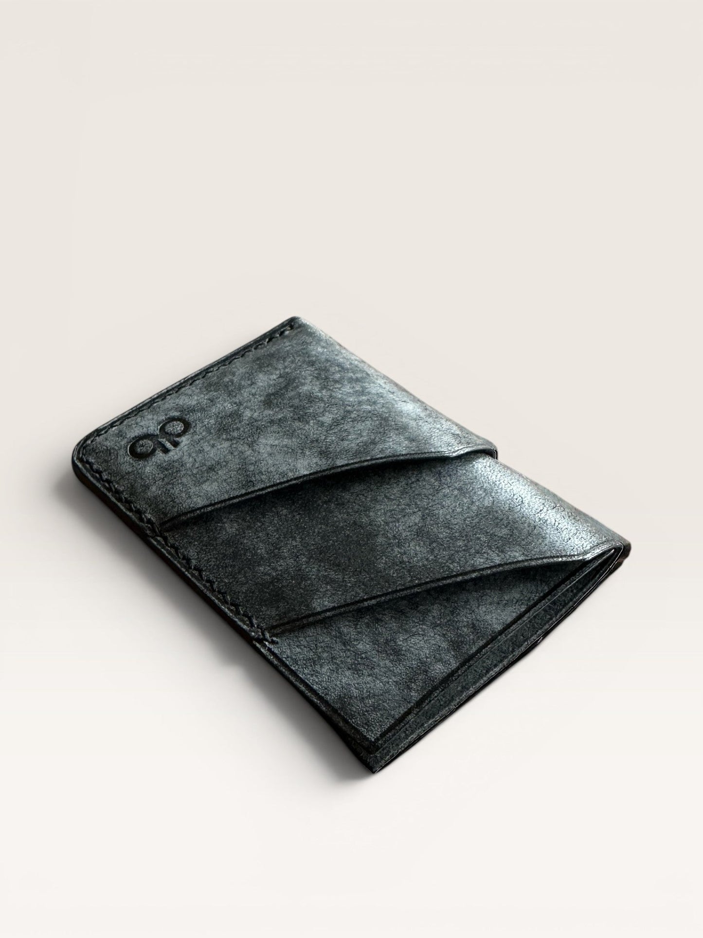 Dark Grey Premium Deri Kartlık
