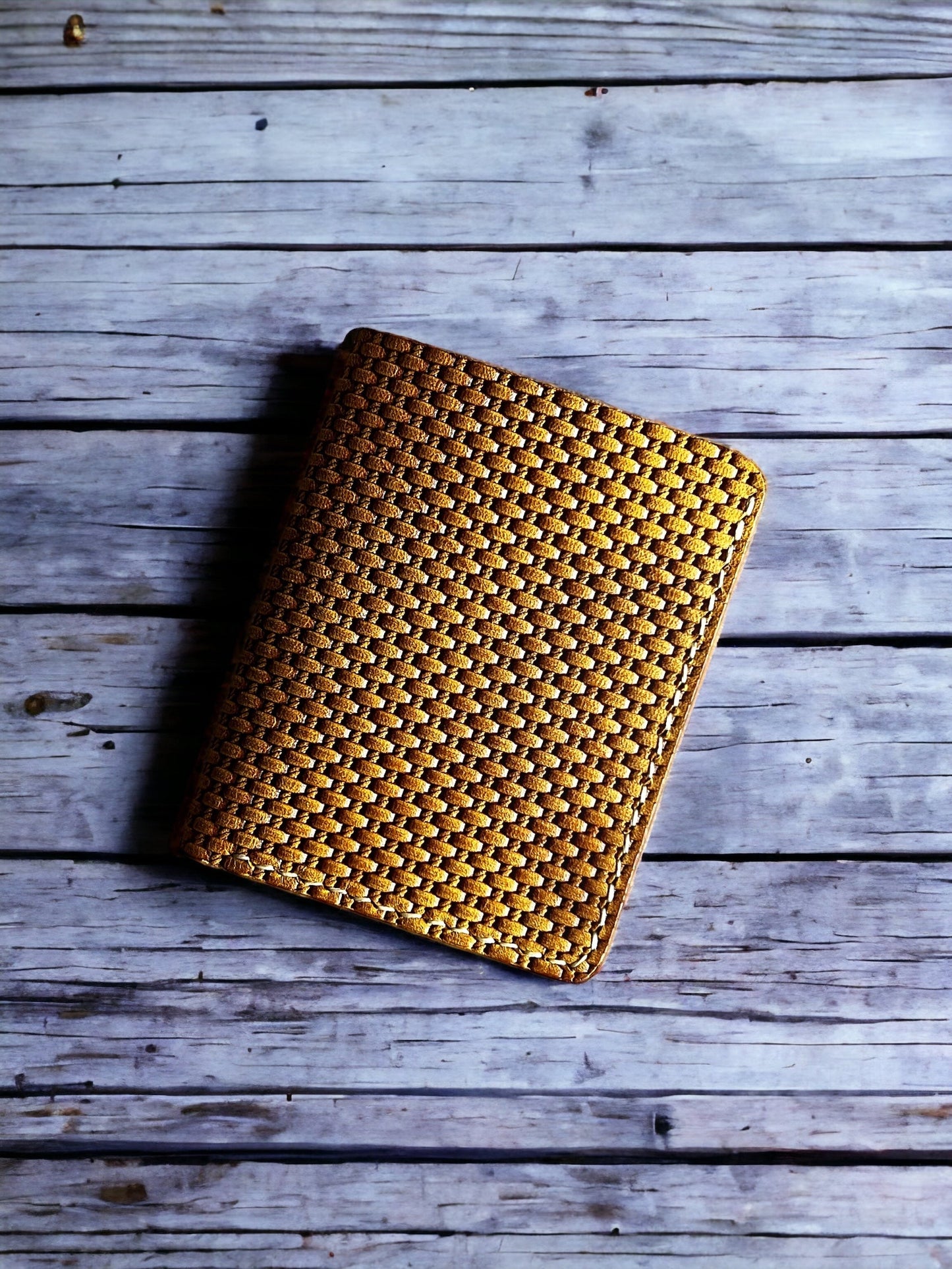 Wicker Yellow Crazy Deri Cüzdan