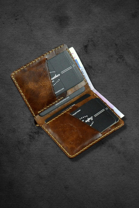 Elit Özel Efekt Minimal Deri Cüzdan