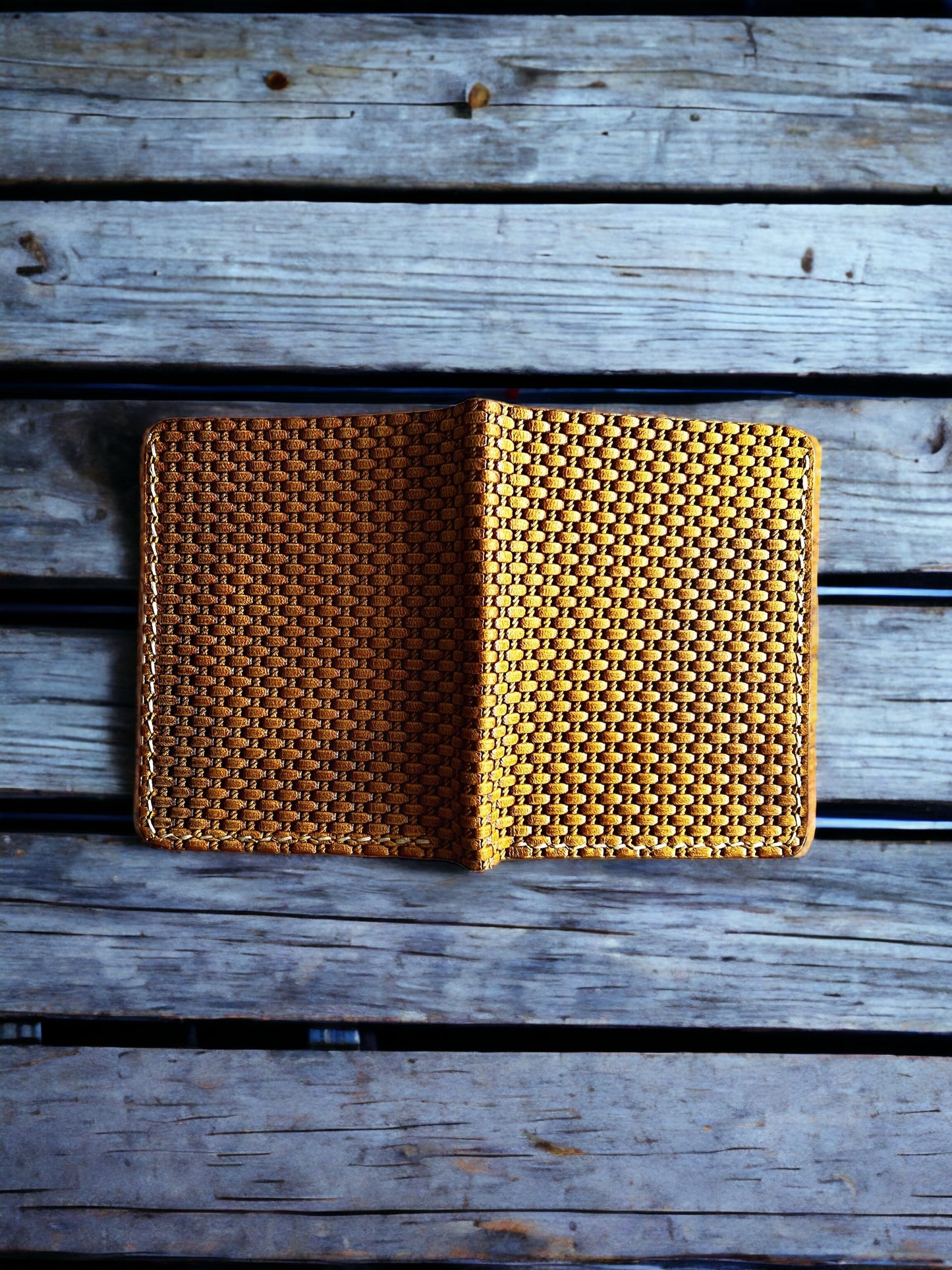 Wicker Yellow Crazy Deri Cüzdan