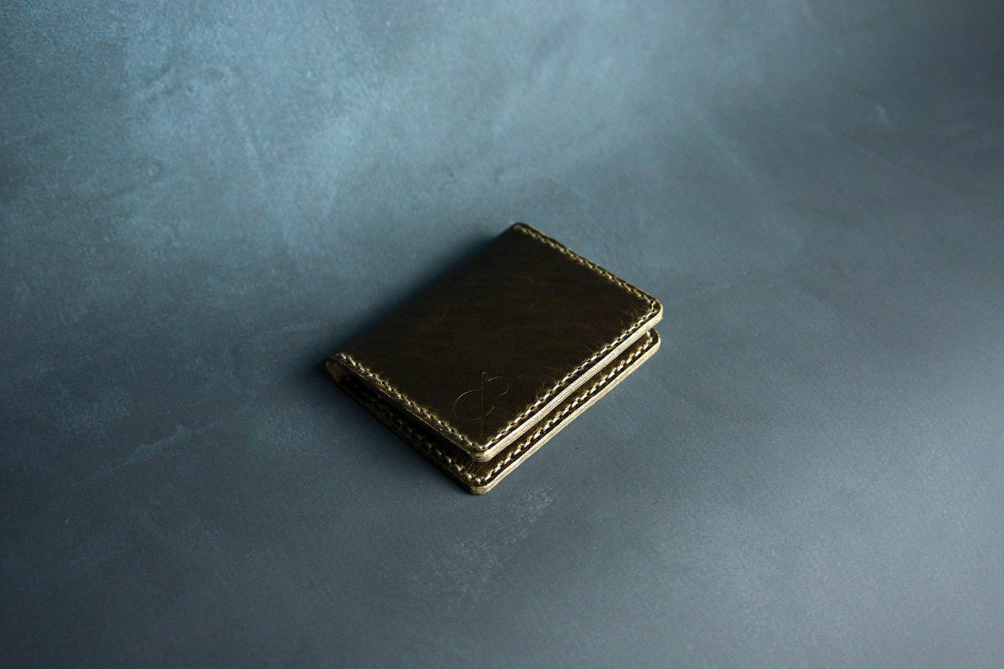 Olive Black Efektli Minimal Cüzdan
