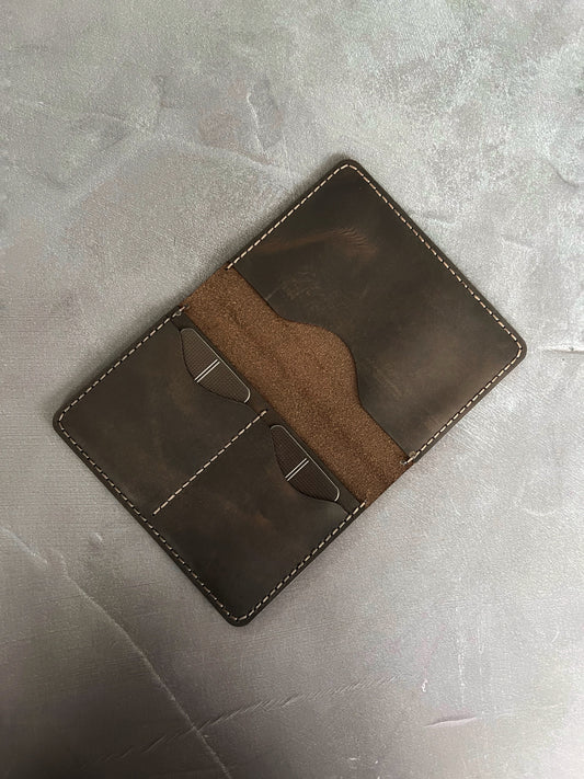 Dark Brown Pasaport Cüzdanı