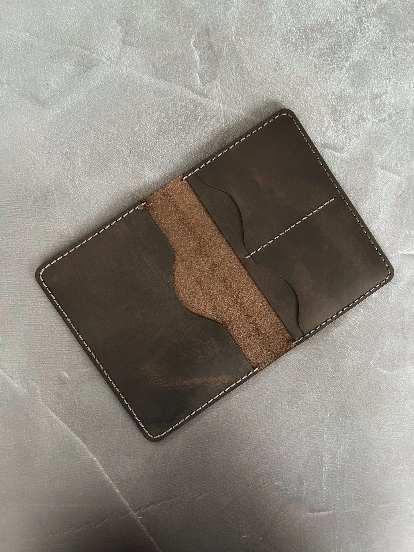 Dark Brown Pasaport Cüzdanı