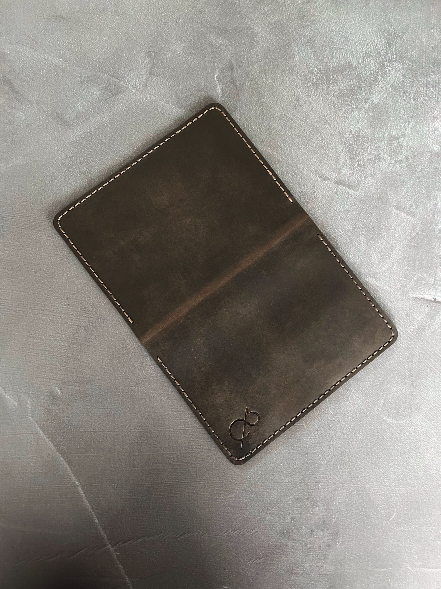 Dark Brown Pasaport Cüzdanı
