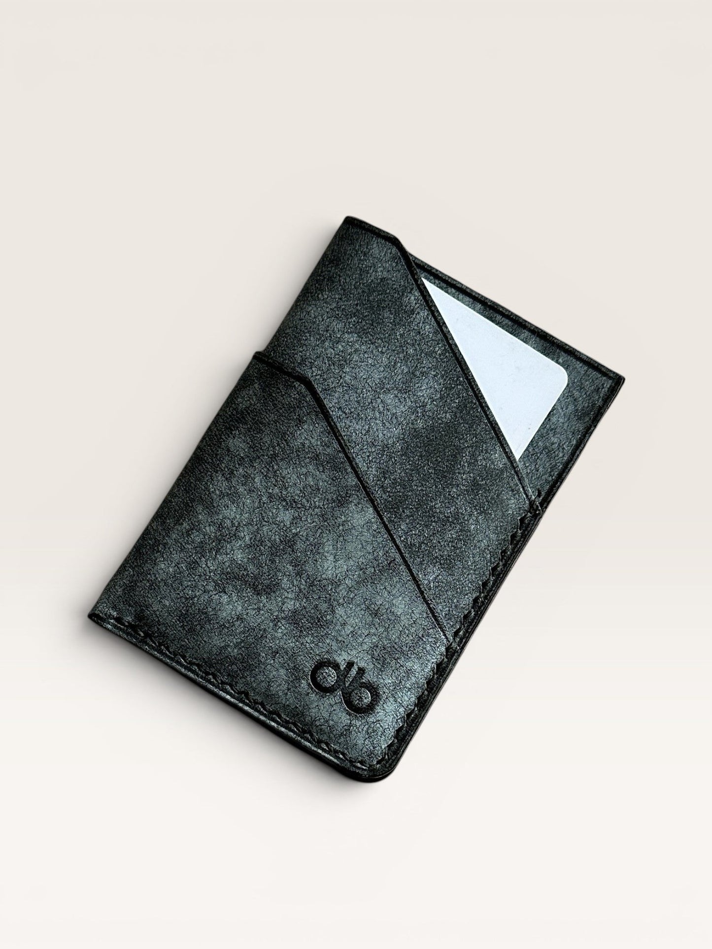 Dark Grey Premium Deri Kartlık