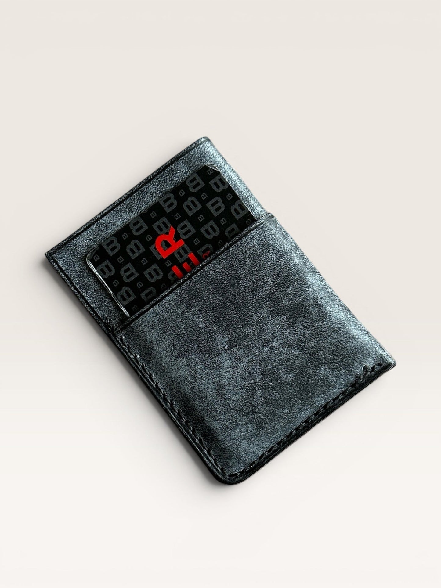 Dark Grey Premium Deri Kartlık