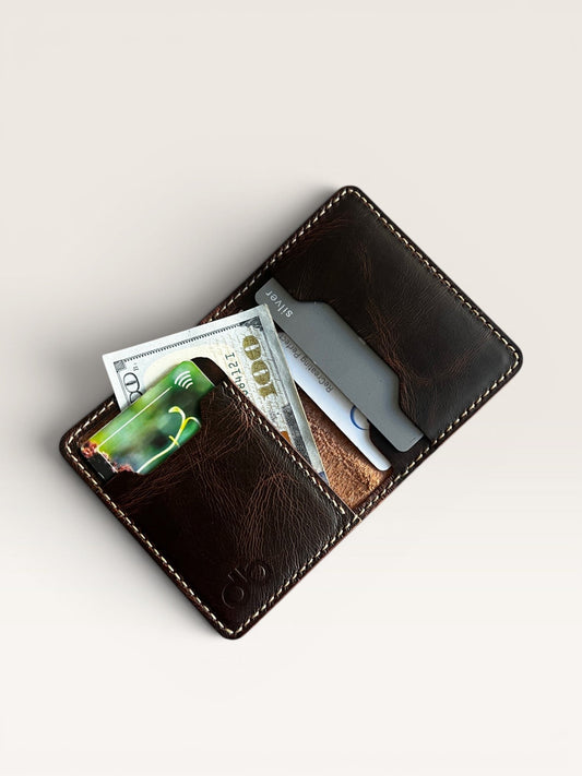 King Plus İtalyan Taba Deri Cüzdan