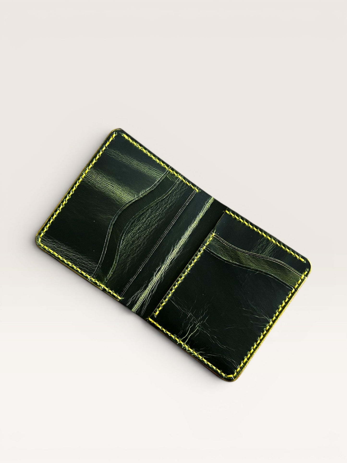 Babil İtalyan Lime effect Deri Cüzdan