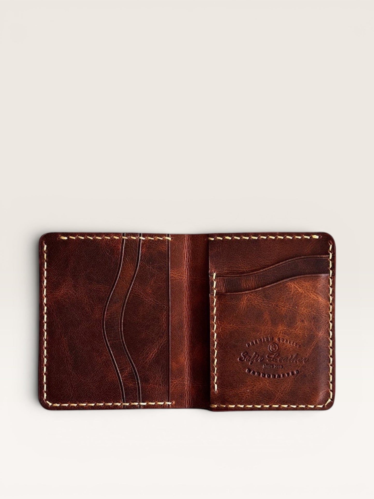 Safir Leather El Yapımı Deri Cüzdan - Babil