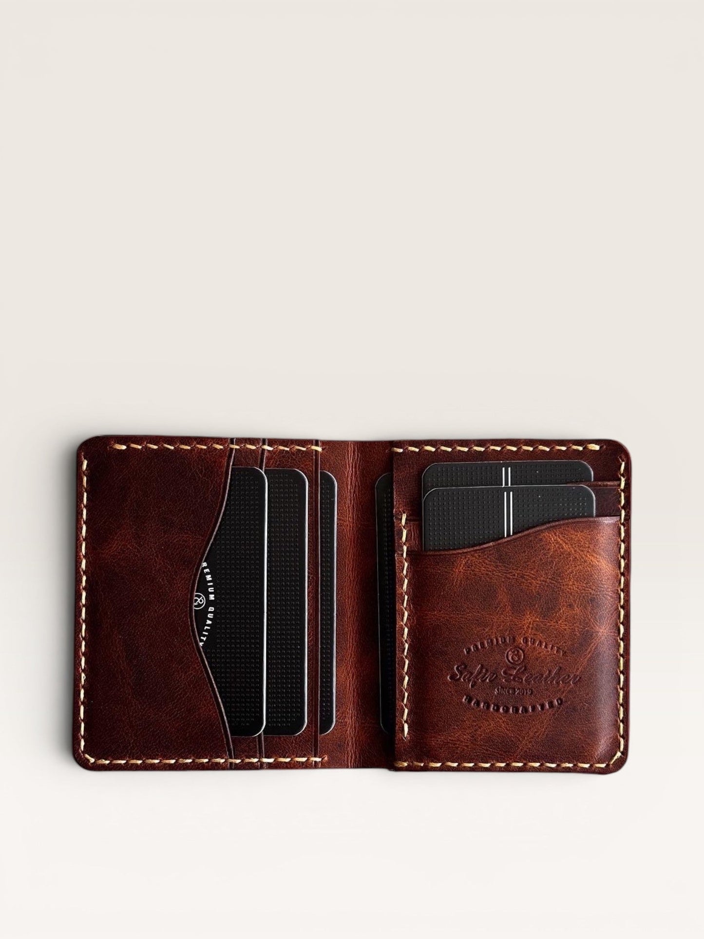 Safir Leather El Yapımı Deri Cüzdan - Babil