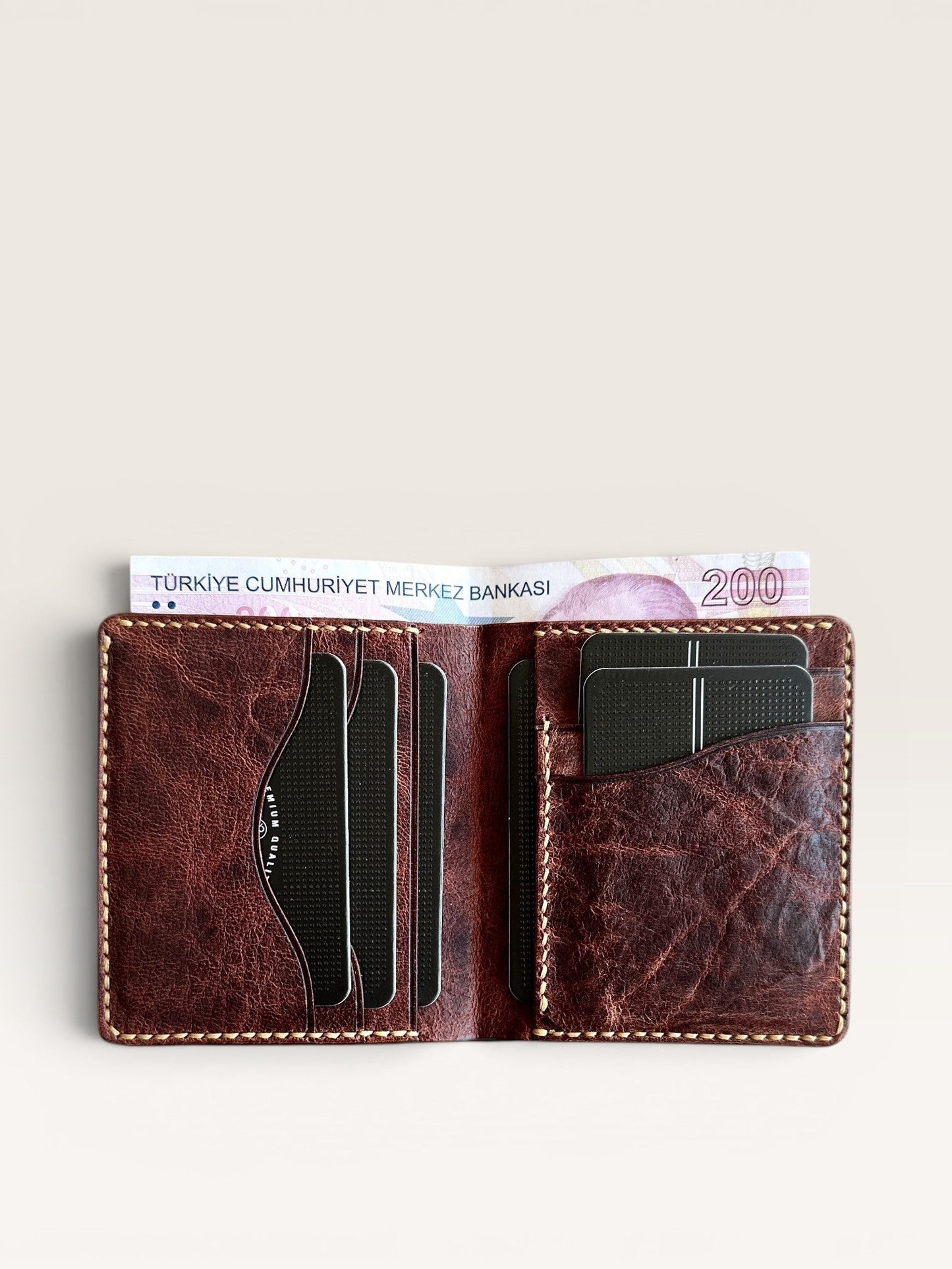 Babil İtalyan Taba Deri Cüzdan (horse leather)