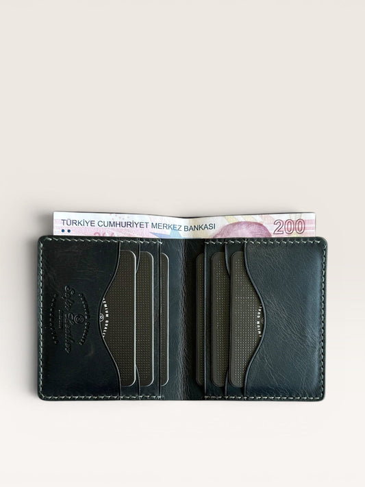 Sümer İtalyan Gri Deri Cüzdan